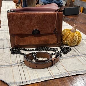 Coach Brown Leather Crossbody Bag
